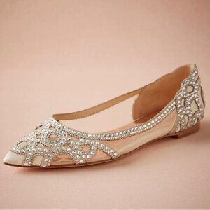 IVORY Badgley Mischka Gigi Flats size 7